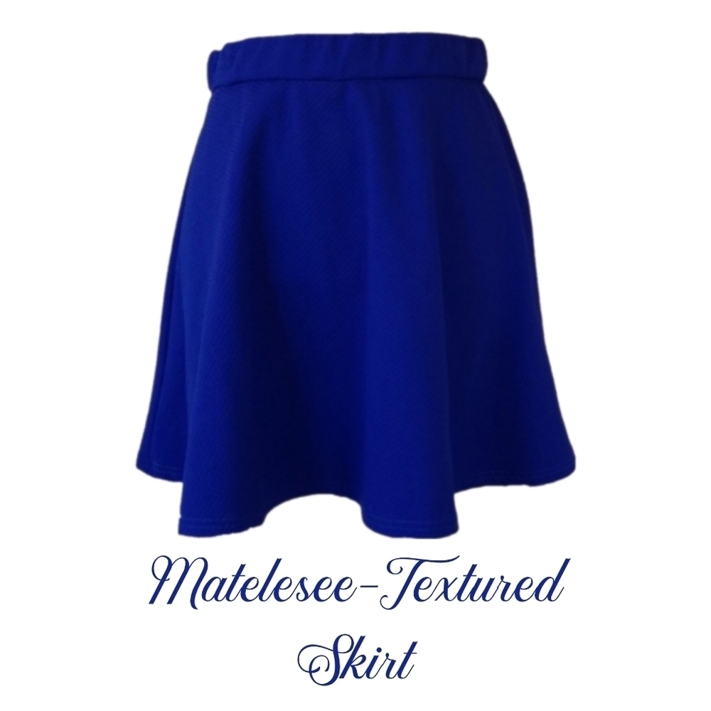 Vintage A-Line Skater Skirt Colbalt Blue